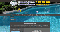 Desktop Screenshot of pensacolapools.com